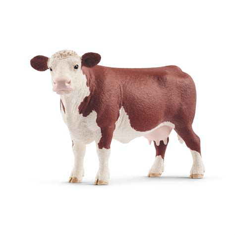 Schleich Farmland, Hereford Cow Toy Figure - Walmart.com - Walmart.com