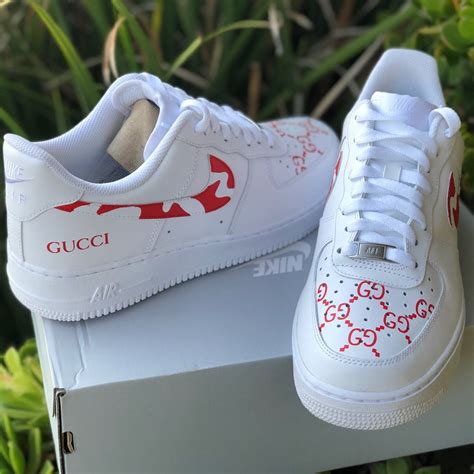 Air Force 1 “GUCCI Camo” Customs | 310 LA Gucci Mens Sneakers, Sneakers Outfit, Nike Sneakers ...