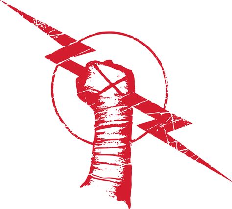 CM Punk Lightning Bolt Fist (Red) Logo by DarkVoidPictures on DeviantArt