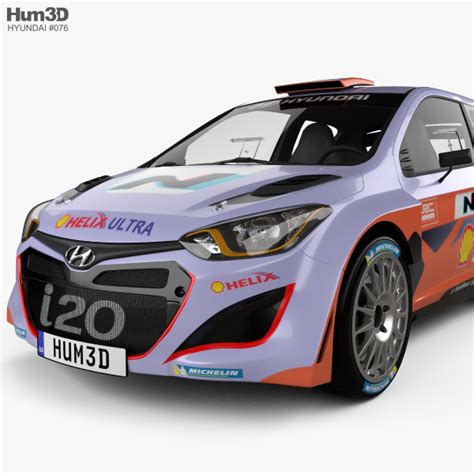 Hyundai i20 WRC 2012 3D model - Vehicles on Hum3D