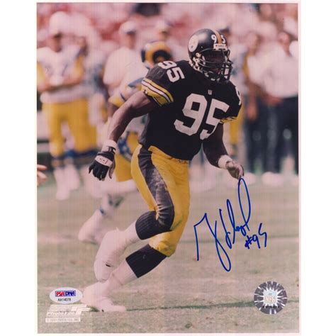 Greg Lloyd Autographed Pittsburgh Steelers 8x10 Photo - PSA/DNA COA | Steel City Collectibles