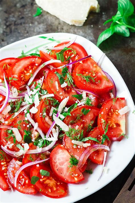 Fresh Herbs and Tomato Salad Recipe — Eatwell101