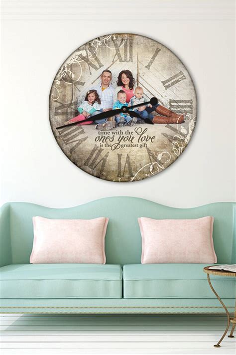 Personalized Clock Photo Clock Wall Clock personalized