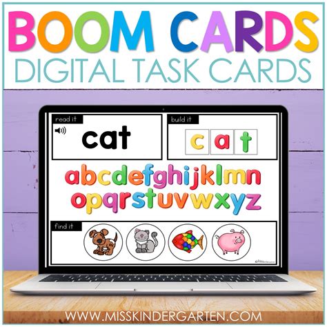 Using Boom Cards in Kindergarten - Miss Kindergarten