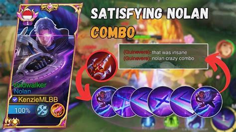 SATISFYING NOLAN COMBO TUTORIAL (MUST WATCH) | PRO GAMEPLAY NOLAN 93% WR | MLBB - YouTube