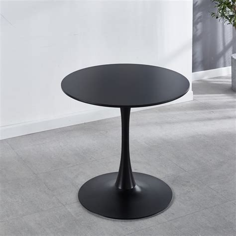 Modern Black Dining Table, Breakfast Nook Dining Table, Mid Century ...