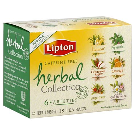 Lipton Herbal Collection Variety Tea Bags - Shop Tea at H-E-B