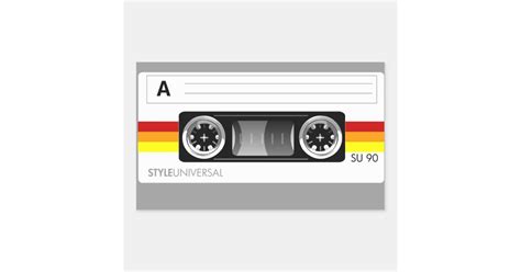 Cassette tape label sticker | Zazzle