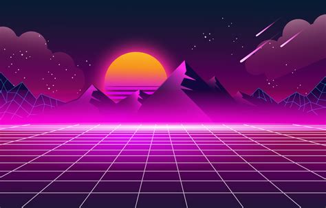 Retro Futuristic 80s Background 2058317 Vector Art at Vecteezy