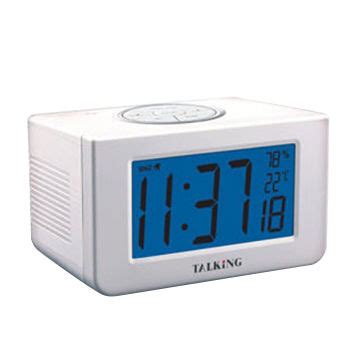 Buy Wholesale China Talking Clock With Countdown Timer, Indoor Temperature, Humidity And Big Lcd ...