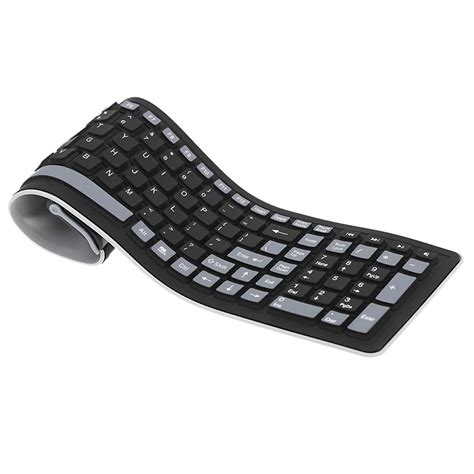 2.4 Portable Wireless Keyboard Flexible Roll Up Water Resistant ...