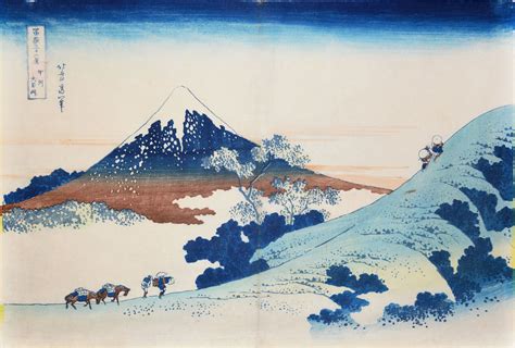 Hokusai (1760-1849), Inume Pass in Kai Province | Hokusai paintings ...