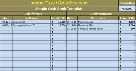 Cash Book (Definition, Types) Accounting Format Of Cash, 42% OFF