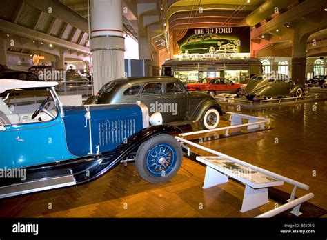 Ford automobiles on display at The Henry Ford Museum in Dearborn Michigan Stock Photo - Alamy