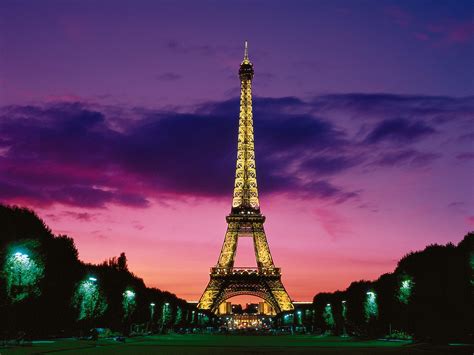 Eiffel Tower at Night Paris France Wallpapers | HD Wallpapers | ID #6019