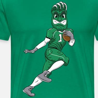 custom green wave mascot baseball Men’s Premium T-Shirt | Spreadshirt