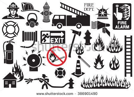 firefighter icons and symbols collection | Cuerpo de bomberos, Bomberos, Tatuajes de bomberos