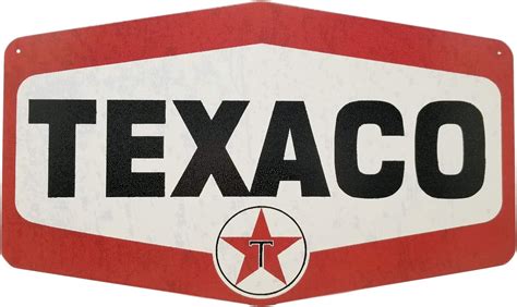 Texaco Gas Station Sign, Nostalgic Looking Service Oil Station Retro ...