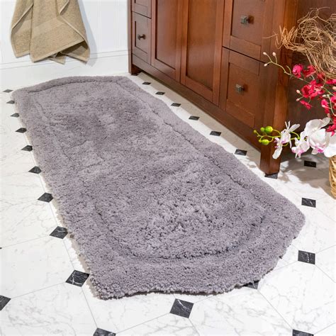 Chesapeake Paradise 3pc Memory Foam Grey Bath Rug Set (22"x60" & 21"x34" & 17"x24") - Walmart.com