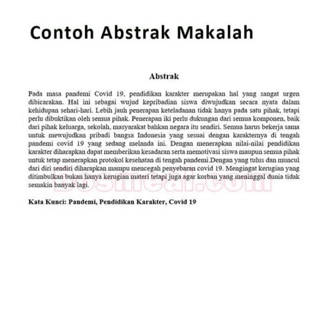 8 CONTOH Abstrak Skripsi, Karya Ilmiah, Jurnal Penelitian & Tesis