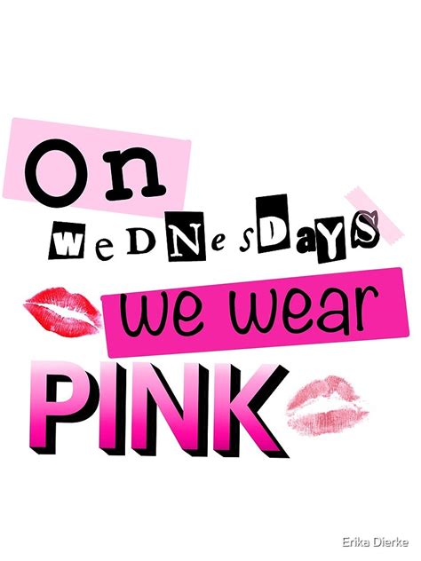 "On wednesdays we wear pink mean girls musical " Greeting Card for Sale ...