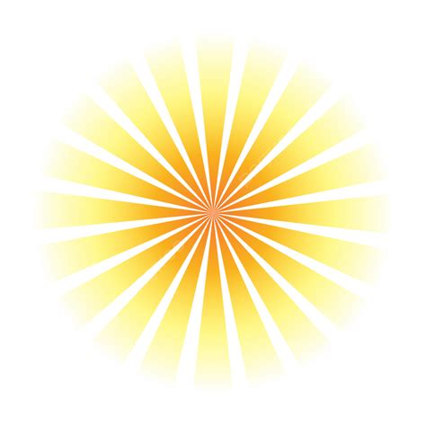 Sun Rays Round Shape Yellow, Sun Rays, Sun, Yellow Design PNG and Vector with Transparent ...