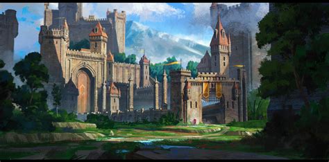 ArtStation - Castle painting