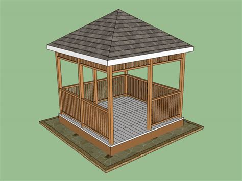 11 plans de gazebo en bois gratuits que vous pouvez télécharger aujourd ...