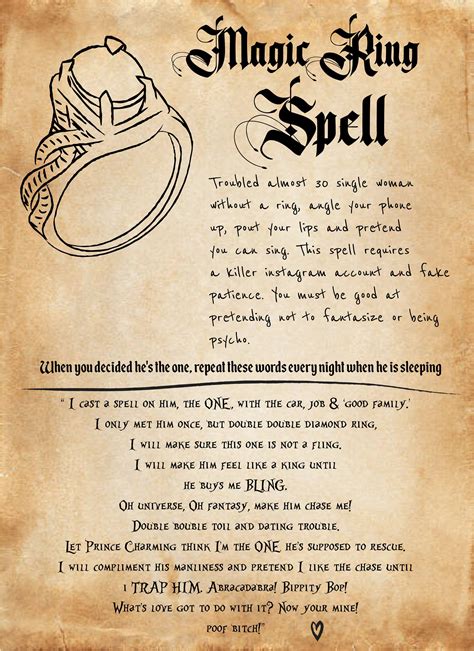 magic ring spell | Spell book, Witch spell book, Wiccan spell book