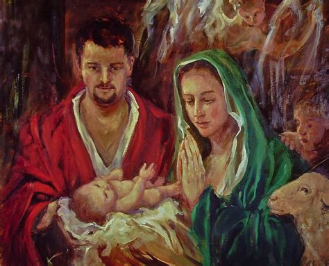 Holy Family Painting by Beverly Klucher - Fine Art America