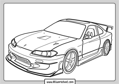 Race Car Coloring Pages – Kidsworksheetfun