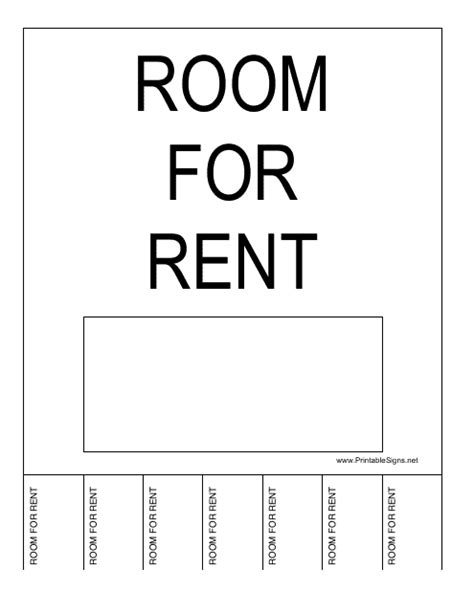 Room for Rent Sign Template Download Printable PDF | Templateroller