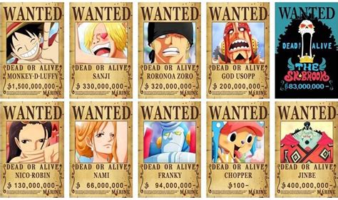 Collectibles & Art One Piece Wanted Posters Straw Hat Crew HIGH QUALITY Luffy Anime Wano ...