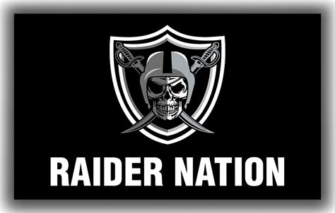 Las Vegas Raiders Football Team Memorable Flag 90x150cm 3x5ft Raider Nation Flag - Sports Mem ...