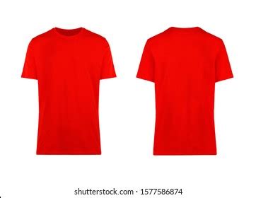 Plain Red T Shirt Front And Back