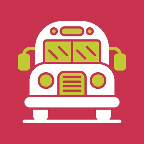 School Bus Vector Icon 23264937 Vector Art at Vecteezy