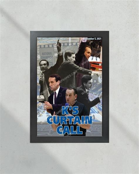 2022 Duke Blue Devils Coach K Farewell Framed Newspaper Print | Coach k, Duke blue devils, Blue ...