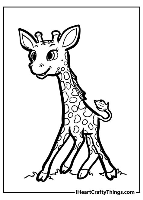 Coloring Pages Of Baby Giraffes