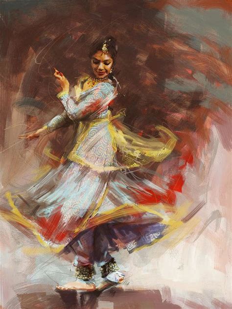 Classical Dance Art 8 Art Print by Maryam Mughal in 2022 | Indian art paintings, Dance paintings ...