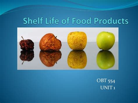 Shelf life of food products - Dr KG/KCET