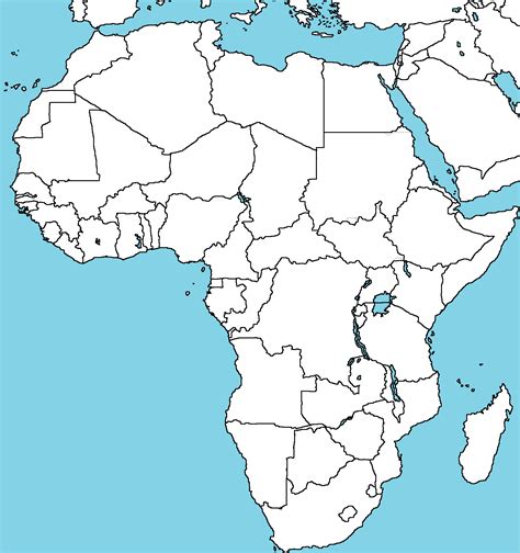 Blank Map Of Africa In 1914