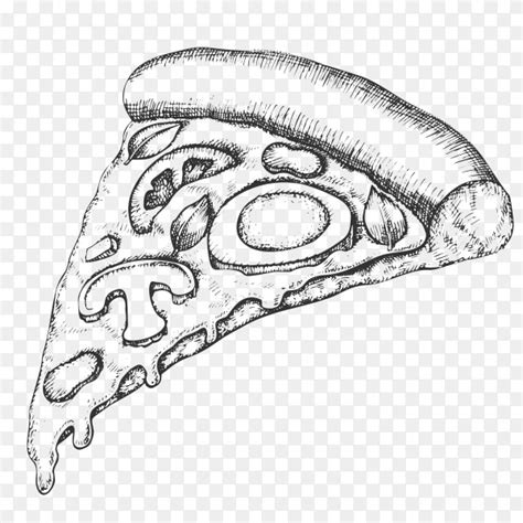 Sketch pizza clipart PNG - Similar PNG