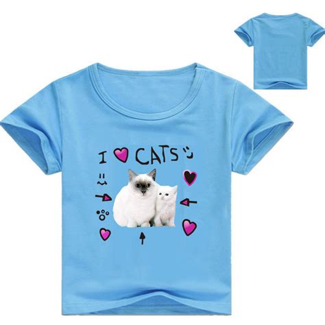 denis daily I Love Cats Roblox Kid’s Unisex T Shirt Size 2-12 – HERSE Clothing