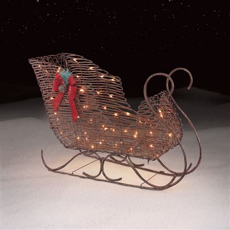 Roebuck & Co. Grapevine Sleigh Outdoor Christmas Decor | Shop Your Way ...