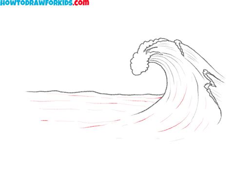 How to Draw an Ocean Wave Step by Step - Easy Drawing Tutorial