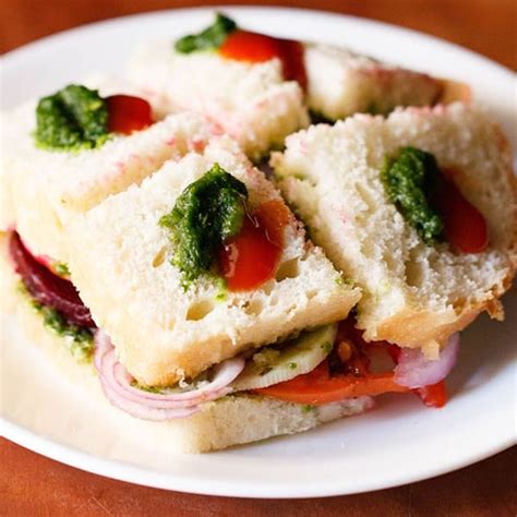 Veg Sandwich Recipe | Bombay Vegetable Sandwich