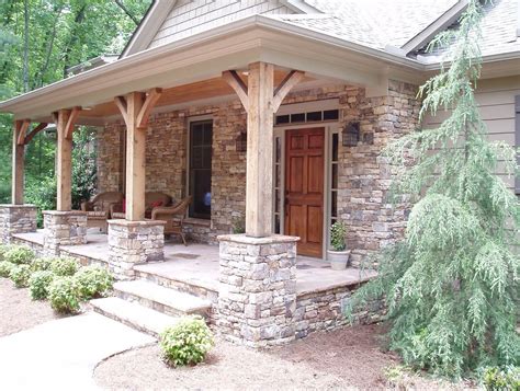 Stacked Stone Porch Columns This Would Work Beautifully With My with ...