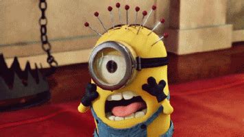 Screaming Minion GIF - Ah - Discover & Share GIFs