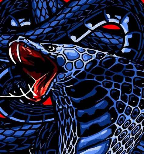 blue king cobra snake 8674255 Vector Art at Vecteezy