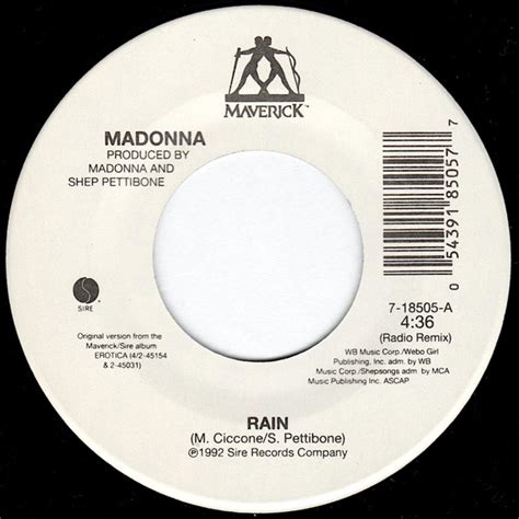 Madonna – Rain – Vinyl (SRC Pressing, 7", 45 RPM, Single), 1993 [r682519] | Discogs